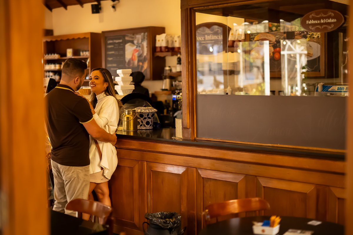 ensaio casal sorveteria