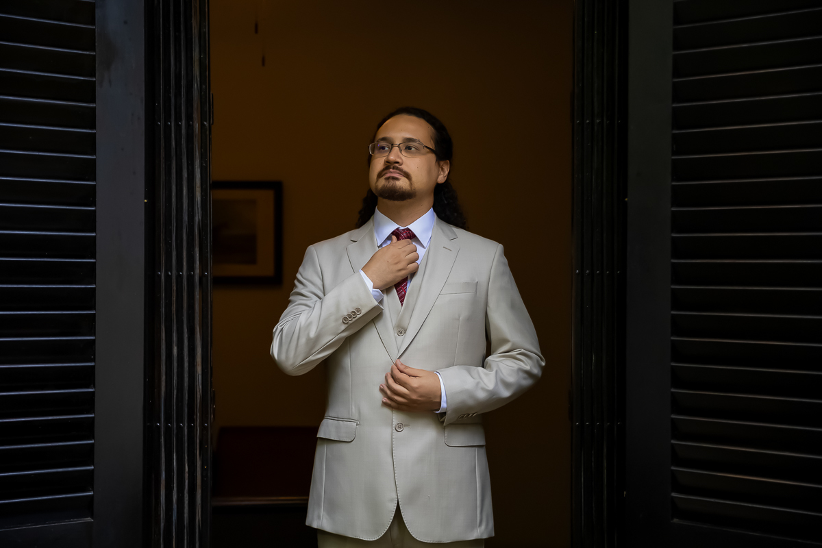 making of noivo casamento de Raquel e Marcelo no Casa do Lago Enfesta