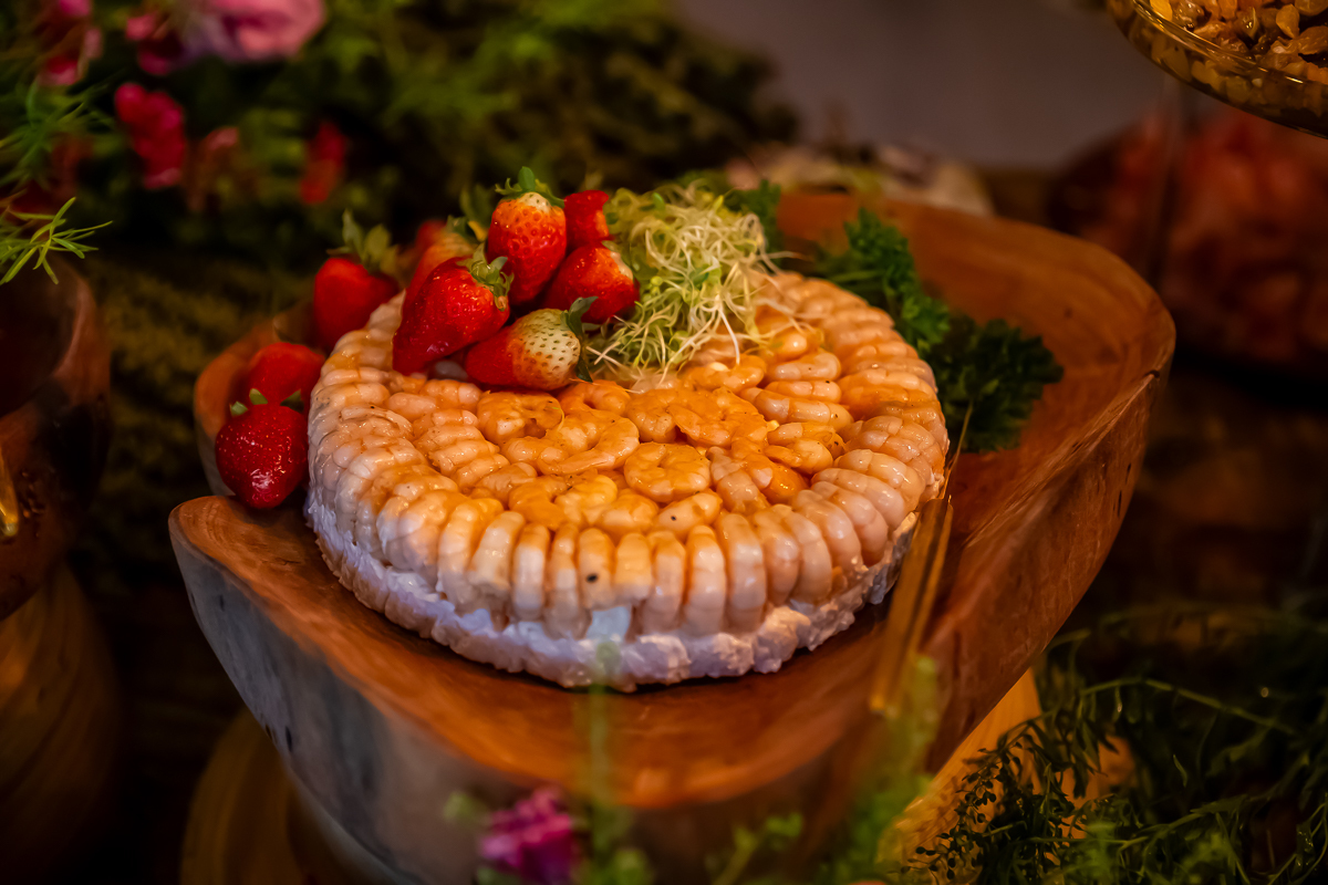 buffet casamento de Raquel e Marcelo no Casa do Lago Enfesta