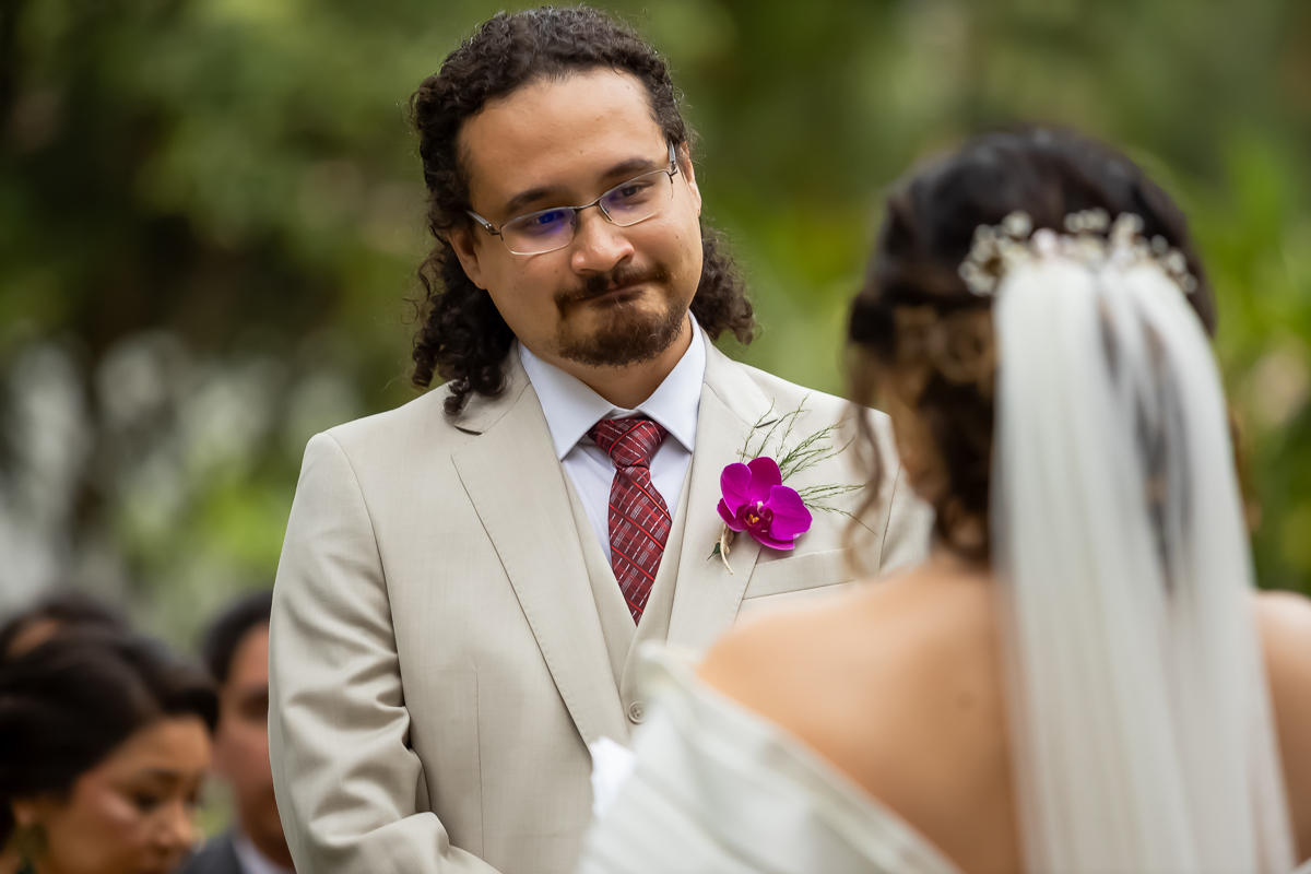 cerimonia casamento de Raquel e Marcelo no Casa do Lago Enfesta