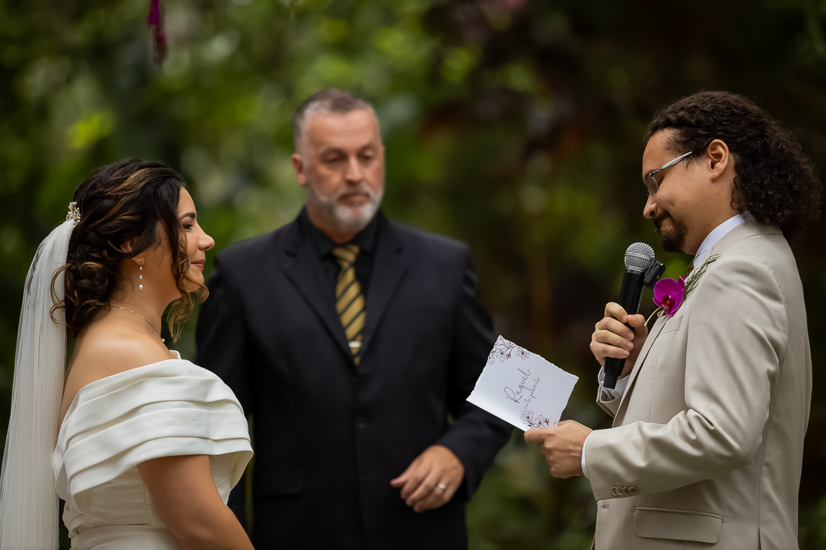 cerimonia casamento de Raquel e Marcelo no Casa do Lago Enfesta