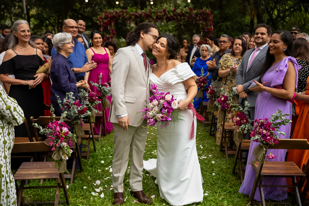 cerimonia casamento de Raquel e Marcelo no Casa do Lago Enfesta