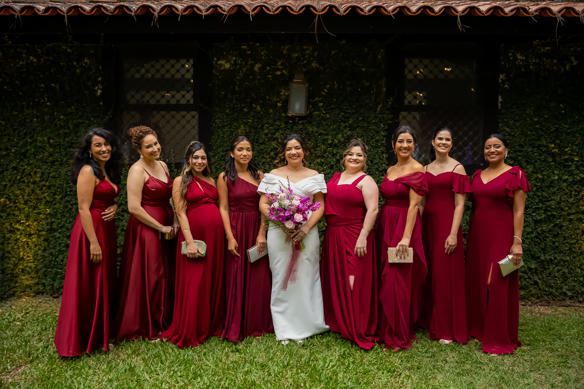 madrinhas casamento de Raquel e Marcelo no Casa do Lago Enfesta