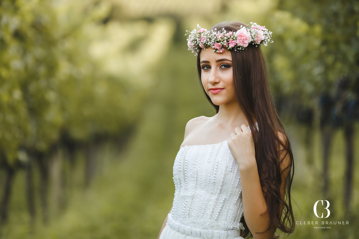 Ensaio 15 anos realizado no Vale dos Vinhedos pelo fotógrafo Cleber Brauner