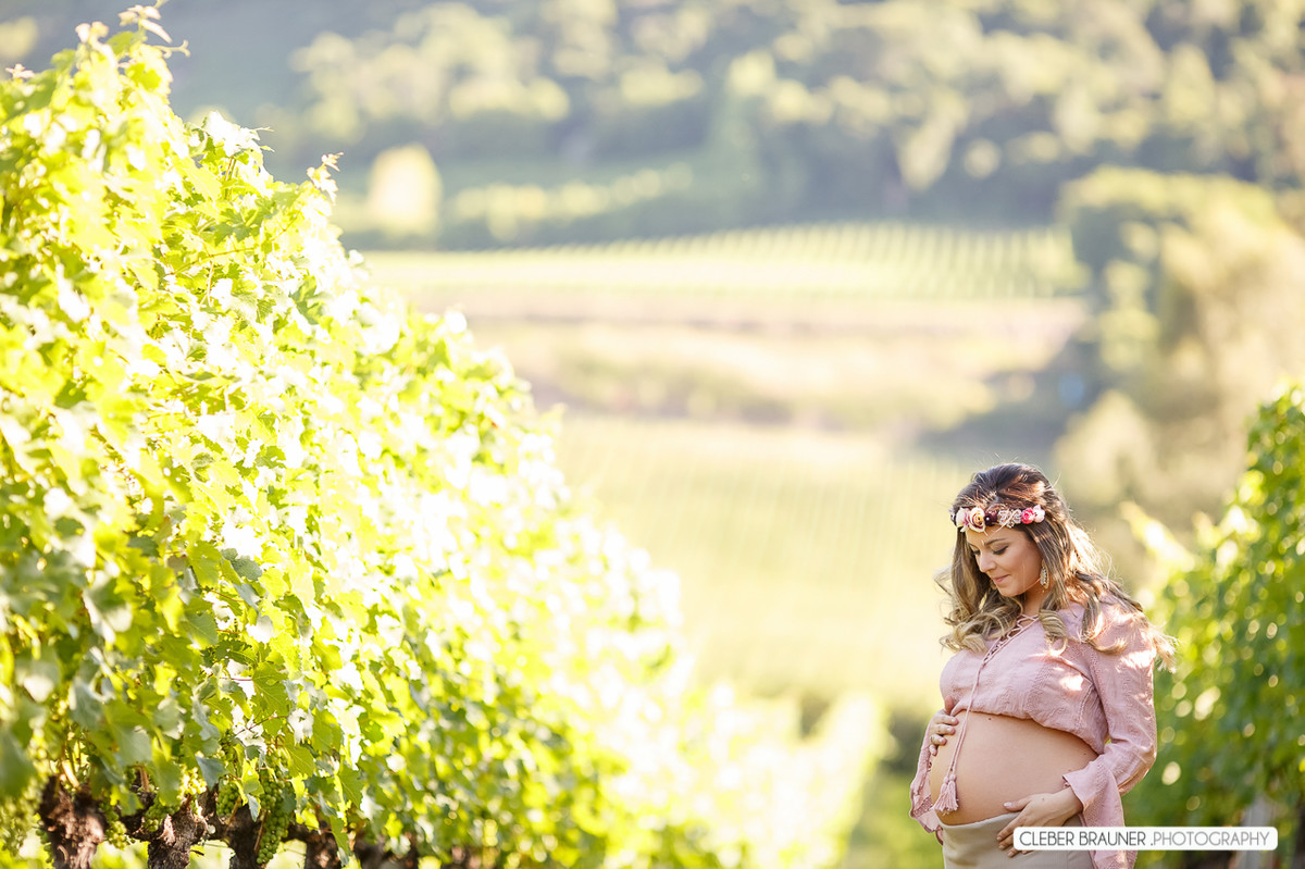 Lindo ensaio gestante fotografado na vinicola valduga em Bento Gonçalves Rs, pelo fotógrafo de casamento de Caxias do Sul Cleber Brauner