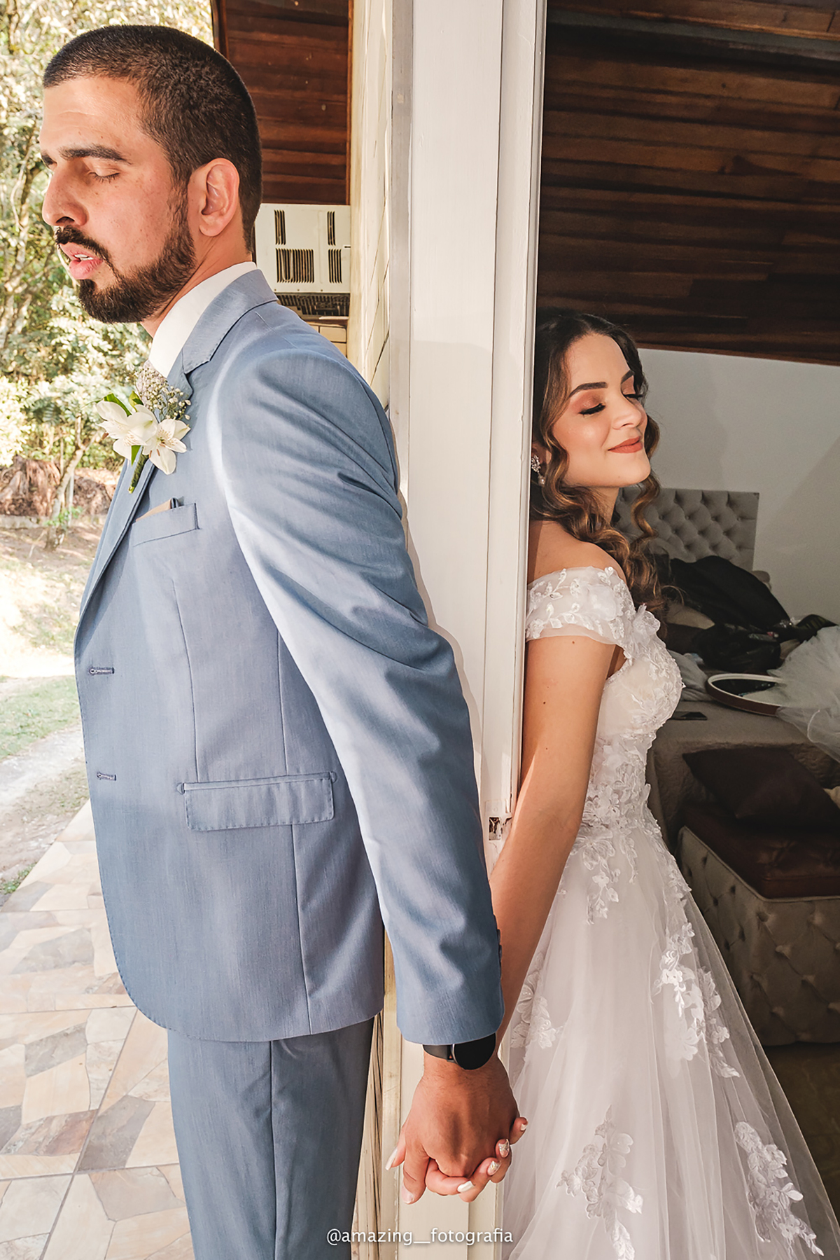 Casamento no espaço Sítio Florentino da Giovanna e do Maiko 