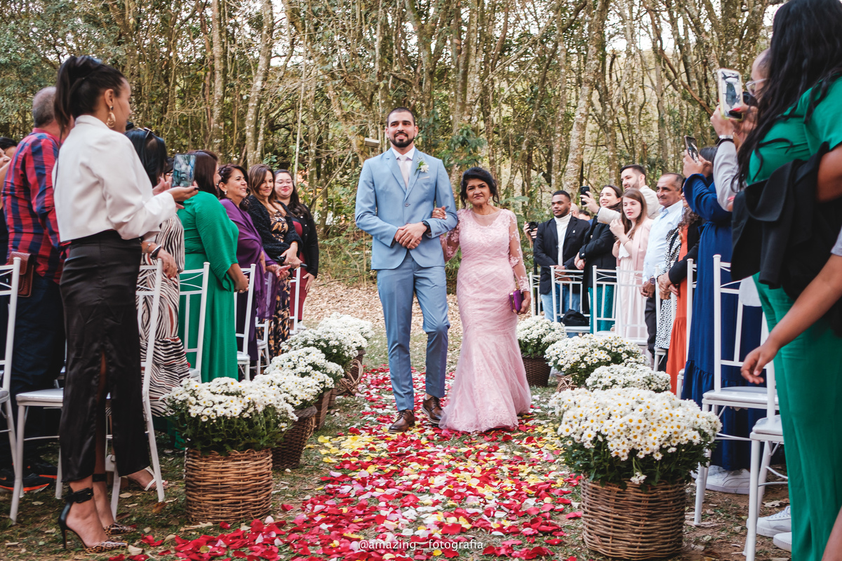 Casamento no espaço Sítio Florentino da Giovanna e do Maiko 