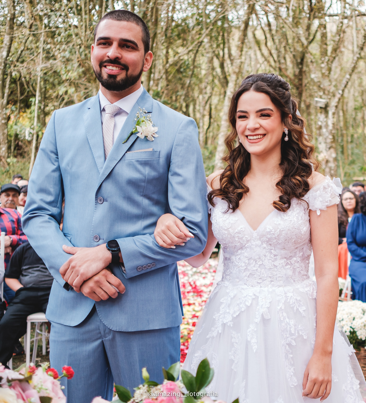 Casamento no espaço Sítio Florentino da Giovanna e do Maiko 