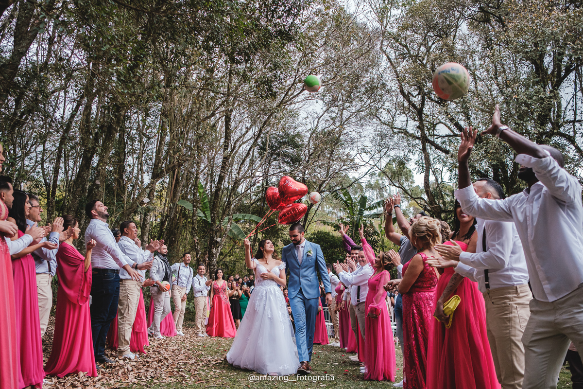 Casamento no espaço Sítio Florentino da Giovanna e do Maiko 