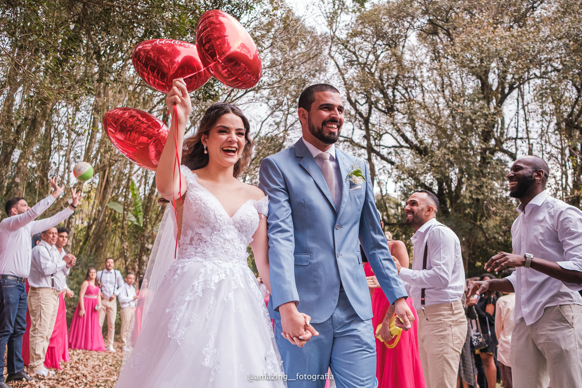 Casamento no espaço Sítio Florentino da Giovanna e do Maiko 