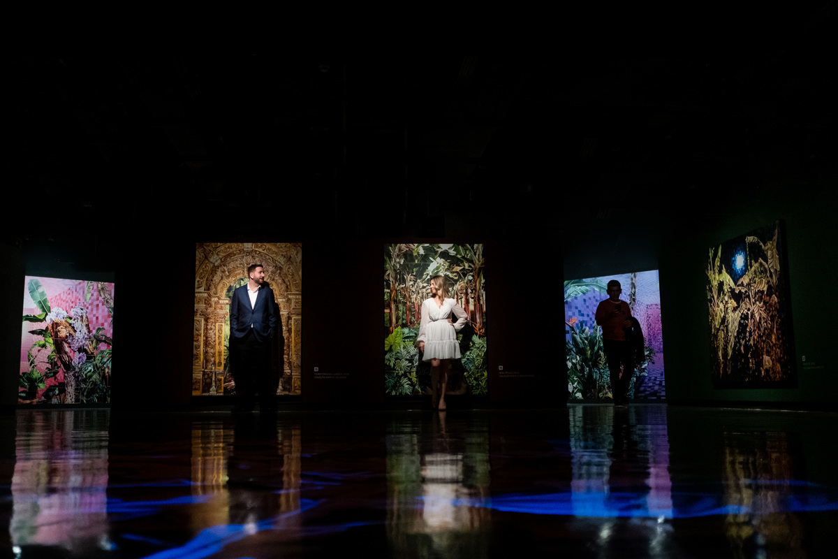 Ensaio Pre Wedding no Farol Santander no Centro de São Paulo da Isabelle e do Mauricio