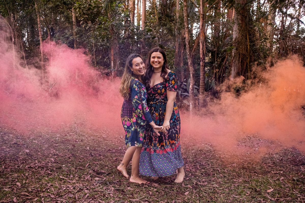 Ensaio Pre Wedding no Parque do Carmo realizado na Festa das Cerejeiras da Tamara e da Lorena