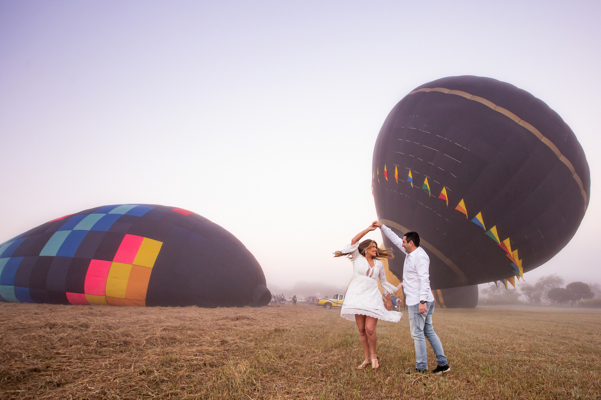 Ensaio nos Balões de Boituva da Edilaine e do Fabio 