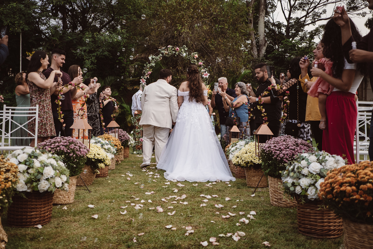 Casamento no Recanto dos Passaros em Hortolândia da Mariana e do Luciano