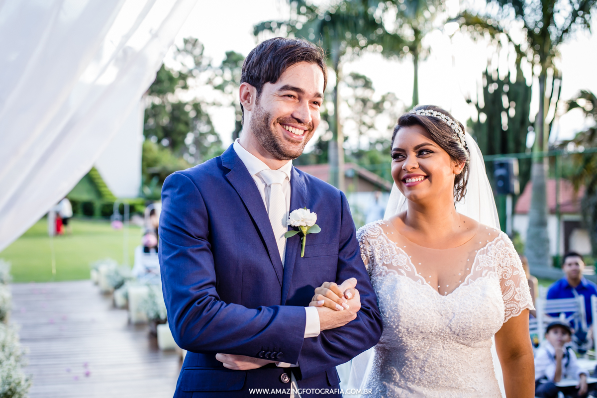 Chácara  Torres foi o palco da Cerimonia de Casamento da Tais e Leandro
