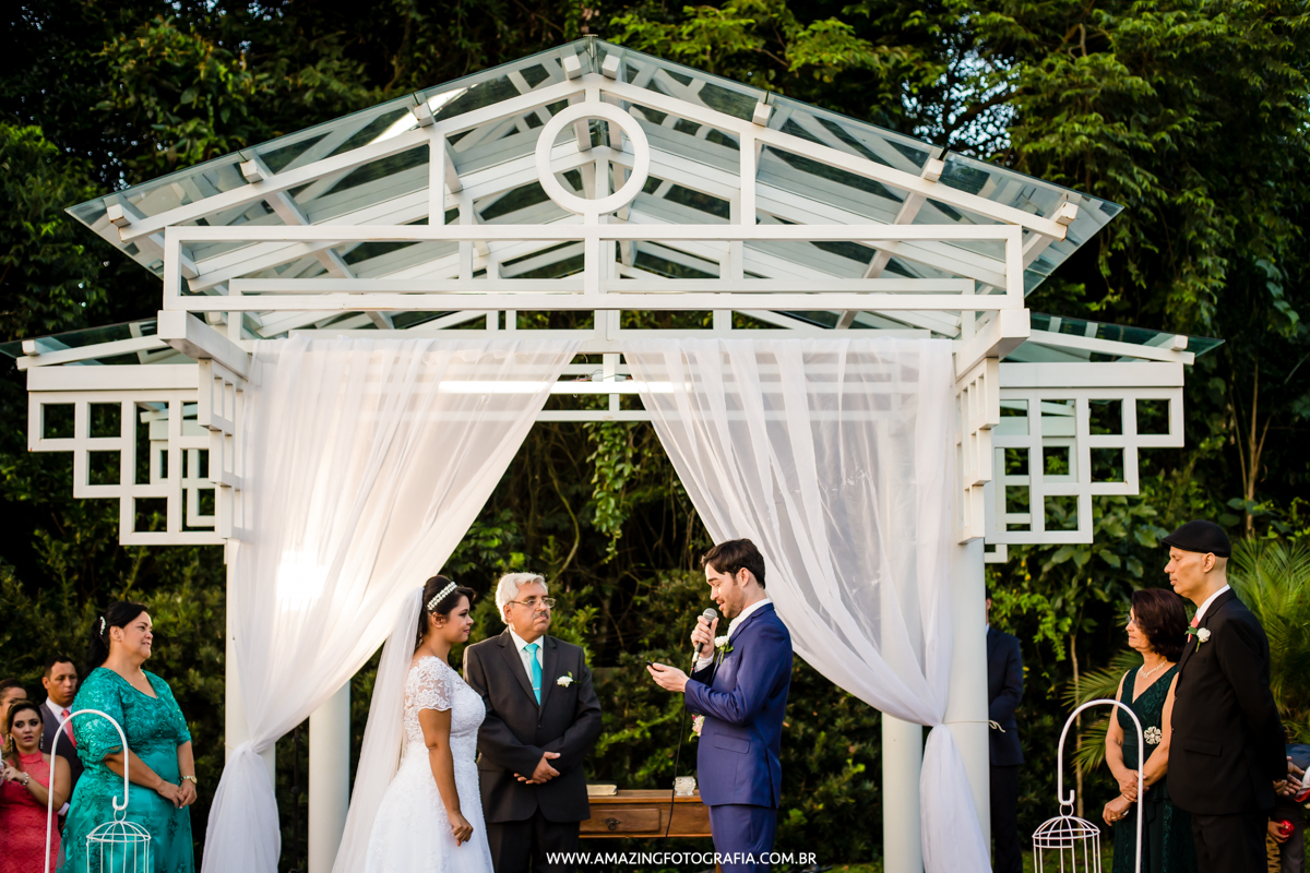 Votos de Casamento da Tais e Leandro na Chácara Torres