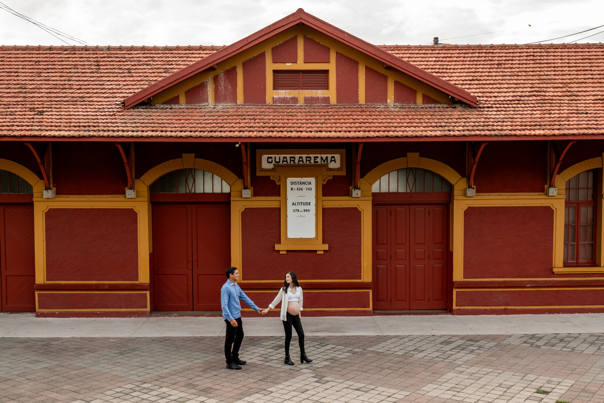 Ensaio de Gestante da Andressa e do Sulivan realizado na cidade de Guararema