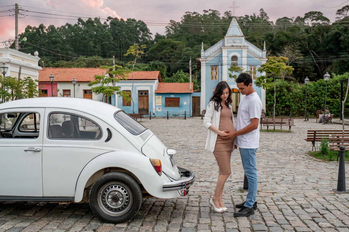 Ensaio de Gestante da Andressa e do Sulivan realizado na cidade de Guararema