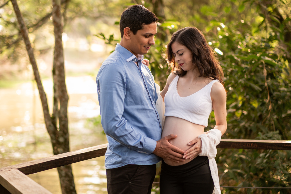 Ensaio de Gestante da Andressa e do Sulivan realizado na cidade de Guararema