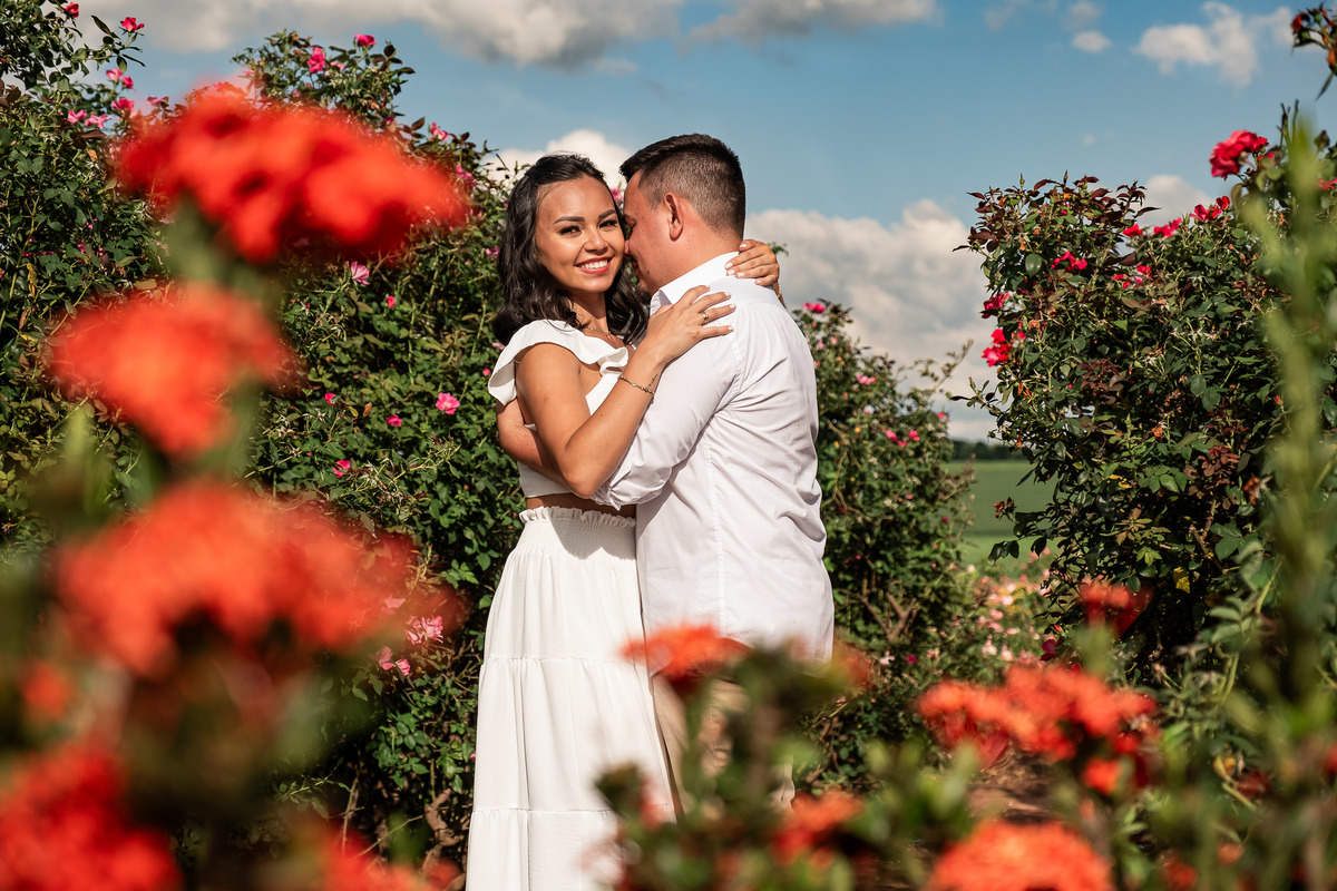Ensaio Pre Wedding realizado em Holambra da Andressa e do Murilo