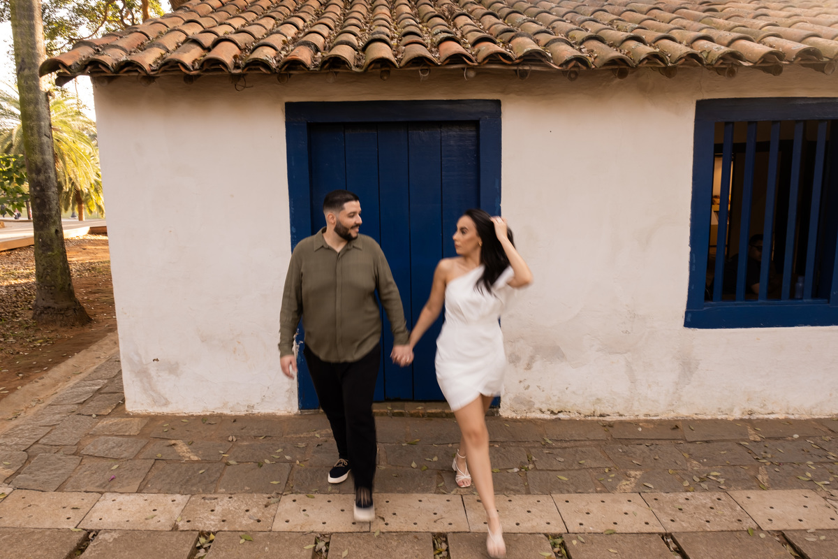 Ensaio Pre Wedding realizado no Parque da Independência da Ana e do Lucas