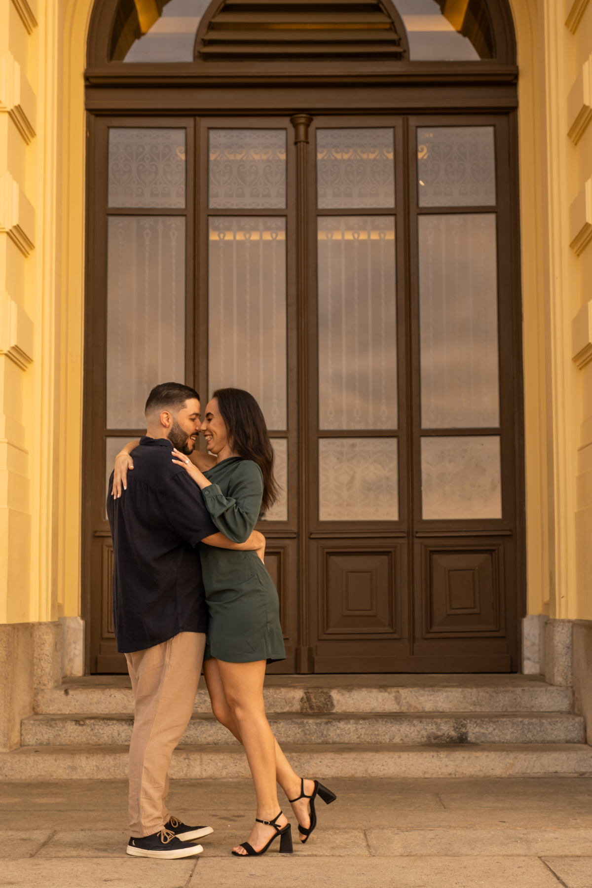Ensaio Pre Wedding realizado no Parque da Independência da Ana e do Lucas