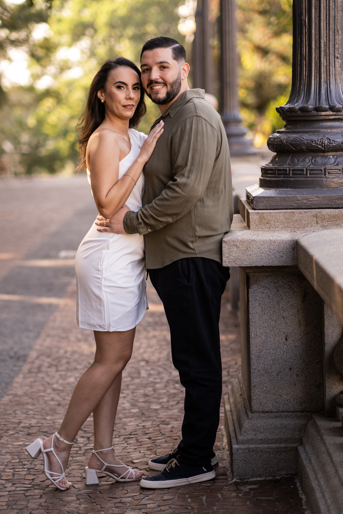 Ensaio Pre Wedding realizado no Parque da Independência da Ana e do Lucas