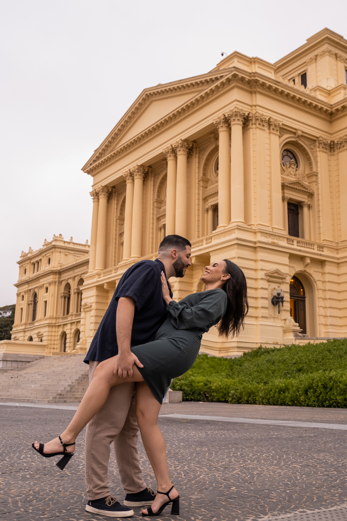 Ensaio Pre Wedding realizado no Parque da Independência da Ana e do Lucas