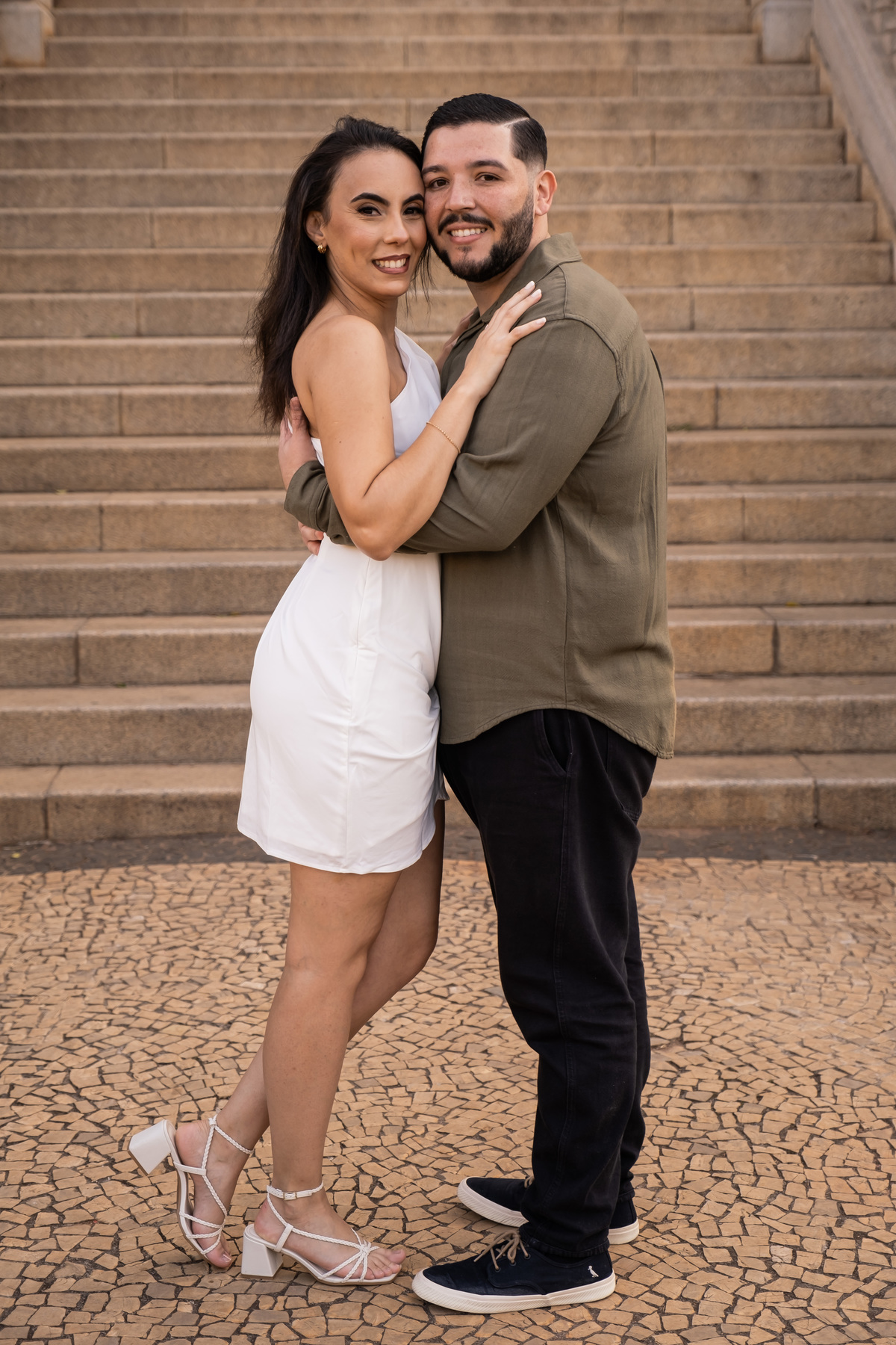 Ensaio Pre Wedding realizado no Parque da Independência da Ana e do Lucas