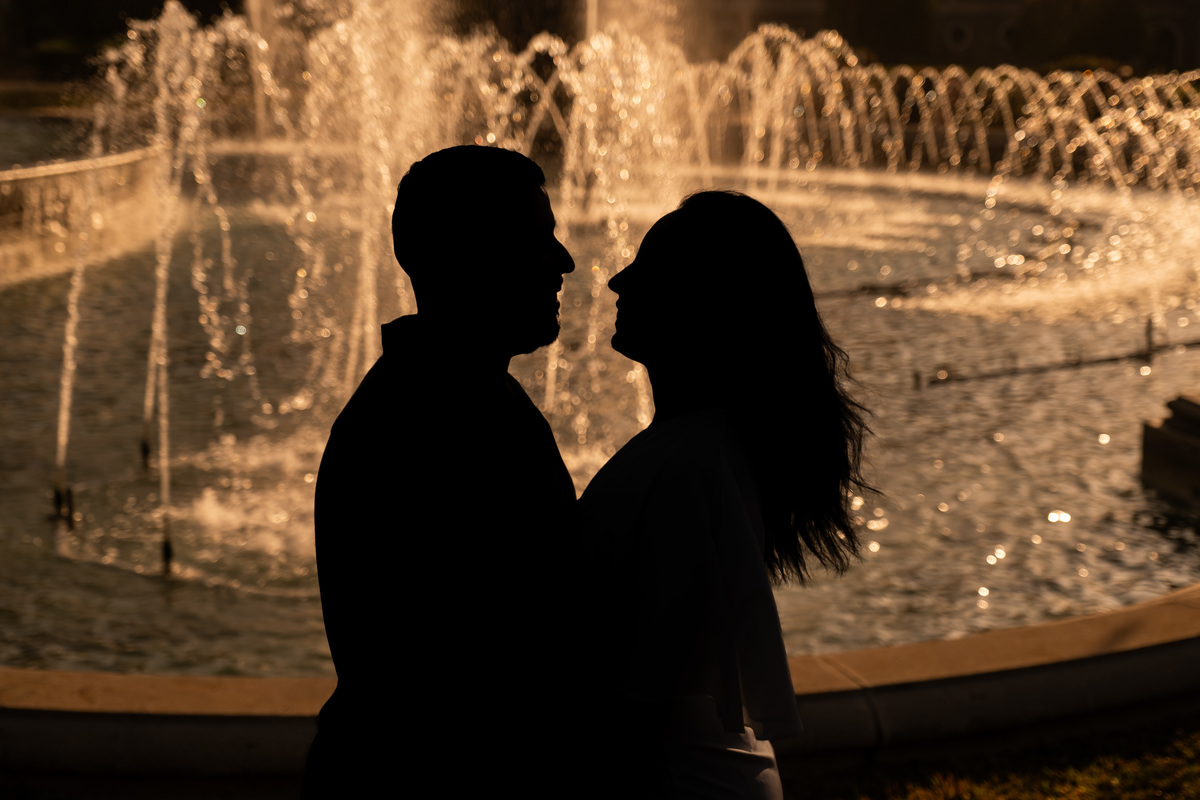 Ensaio Pre Wedding realizado no Parque da Independência da Ana e do Lucas