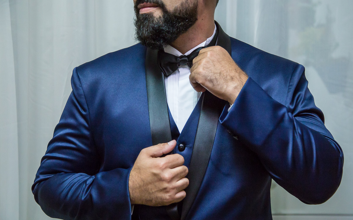 Noivo em foto artística no Villa Borguese II