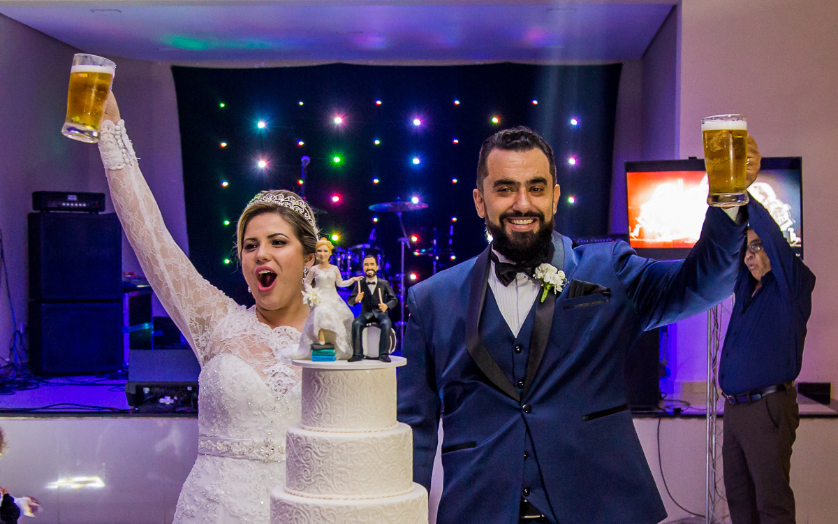 Brinde dos noivo diferenciado no Villa Borguese II