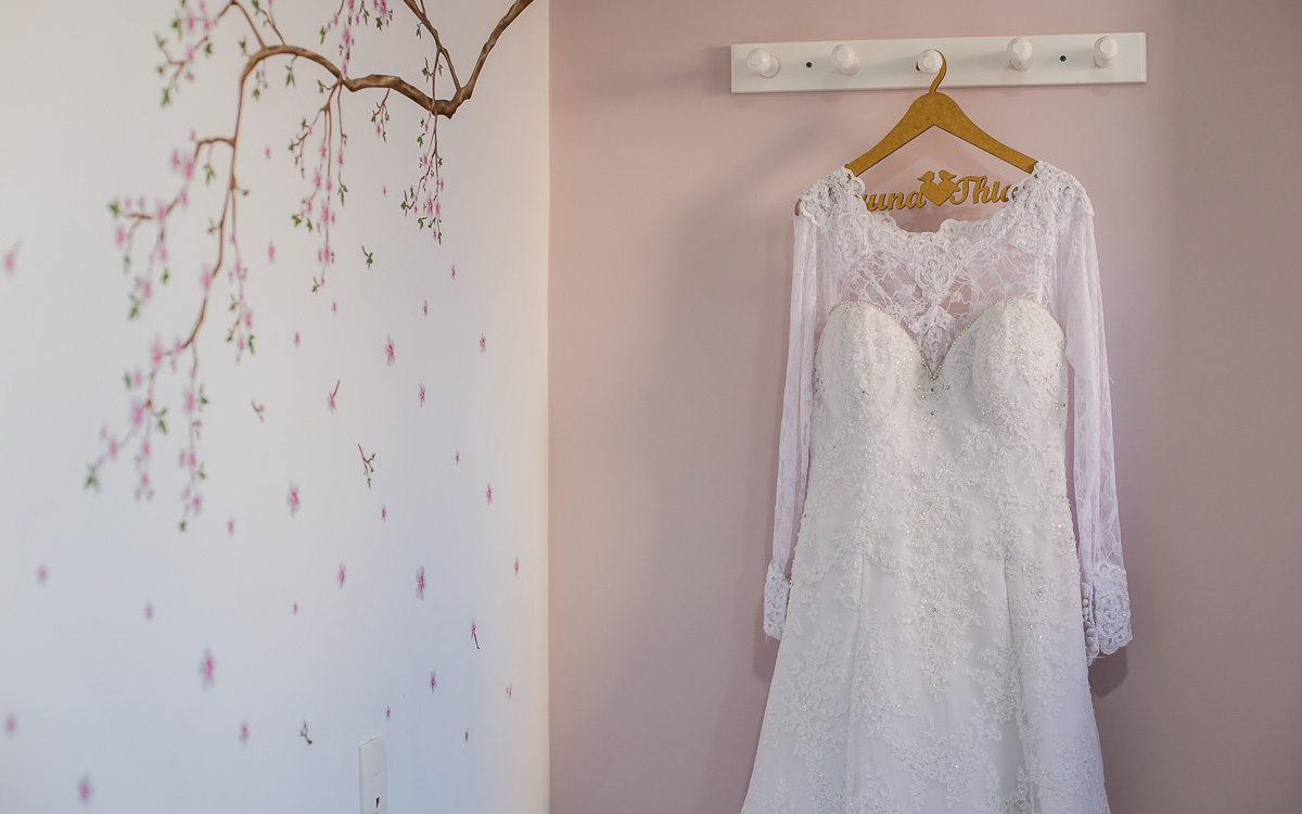 Vestido da Noiva Bruna no casamento