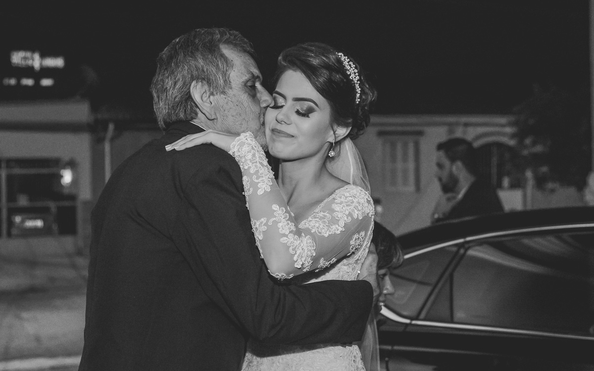 Pai e Filha em um momento único e especial no Espaço Villa Valentim