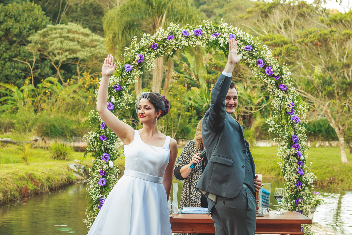Casamento da Liris e Lucas realizado no Sitio da Mama