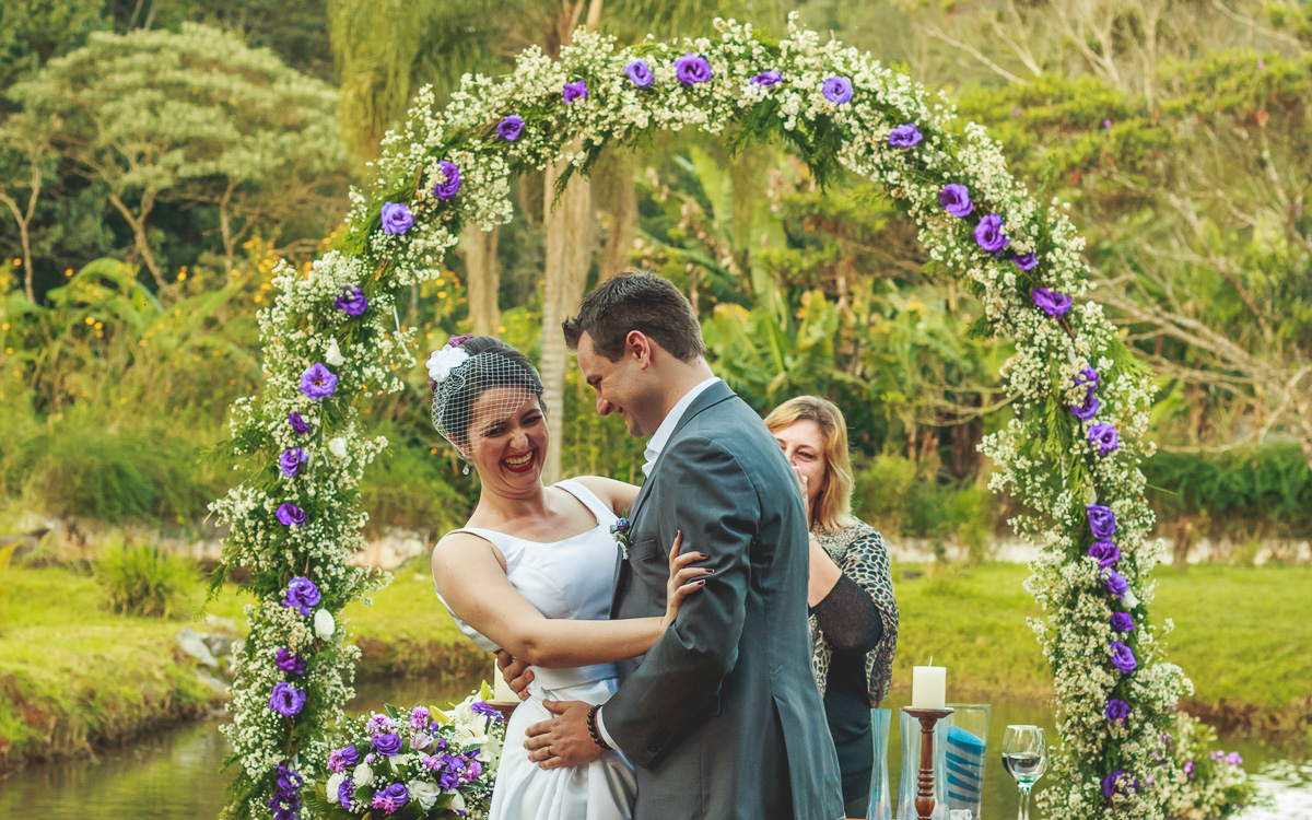 Casamento da Liris e Lucas realizado no Sitio da Mama