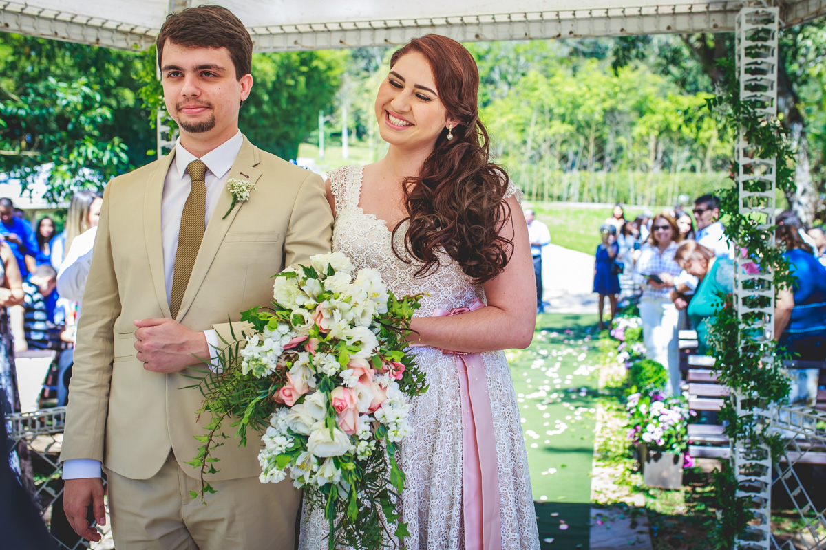 Cerimonia de casamento dos Noivos Tamires e Felipe Espaço Natureza