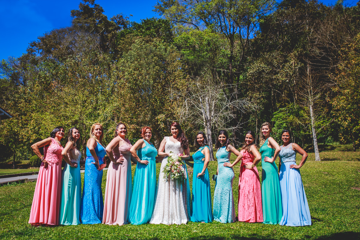 Fotos madrinha de casamento da Tamires e do Felipe no Espaço Natureza