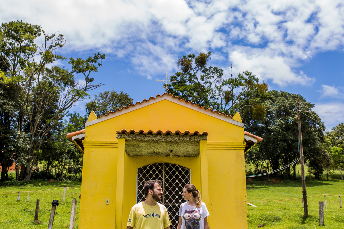 Ensaio com resgate de história da Keke e o Alex