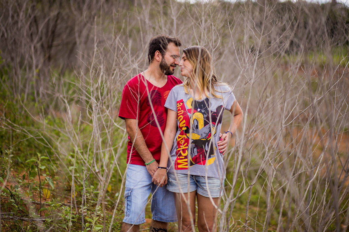 Ensaio com resgate de história da Keke e o Alex