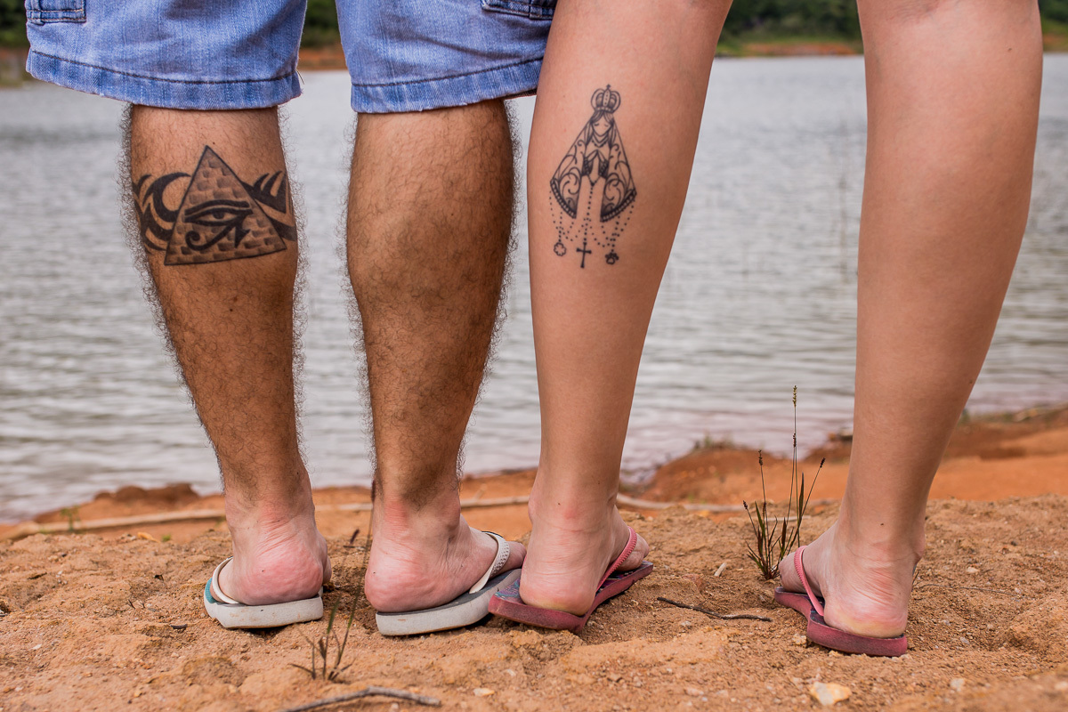 Ensaio com resgate de história da Keke e o Alex