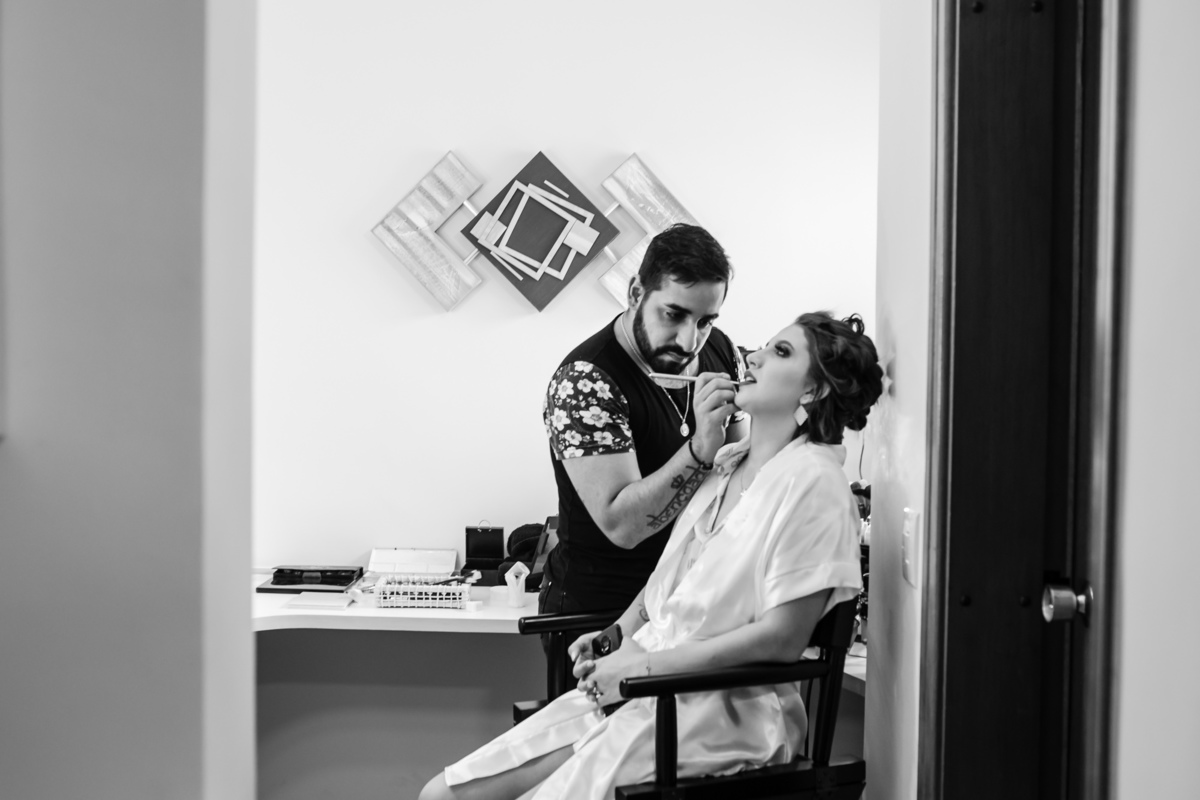 Preparação para o casamento da Barbara e Thays HIS Eventos 