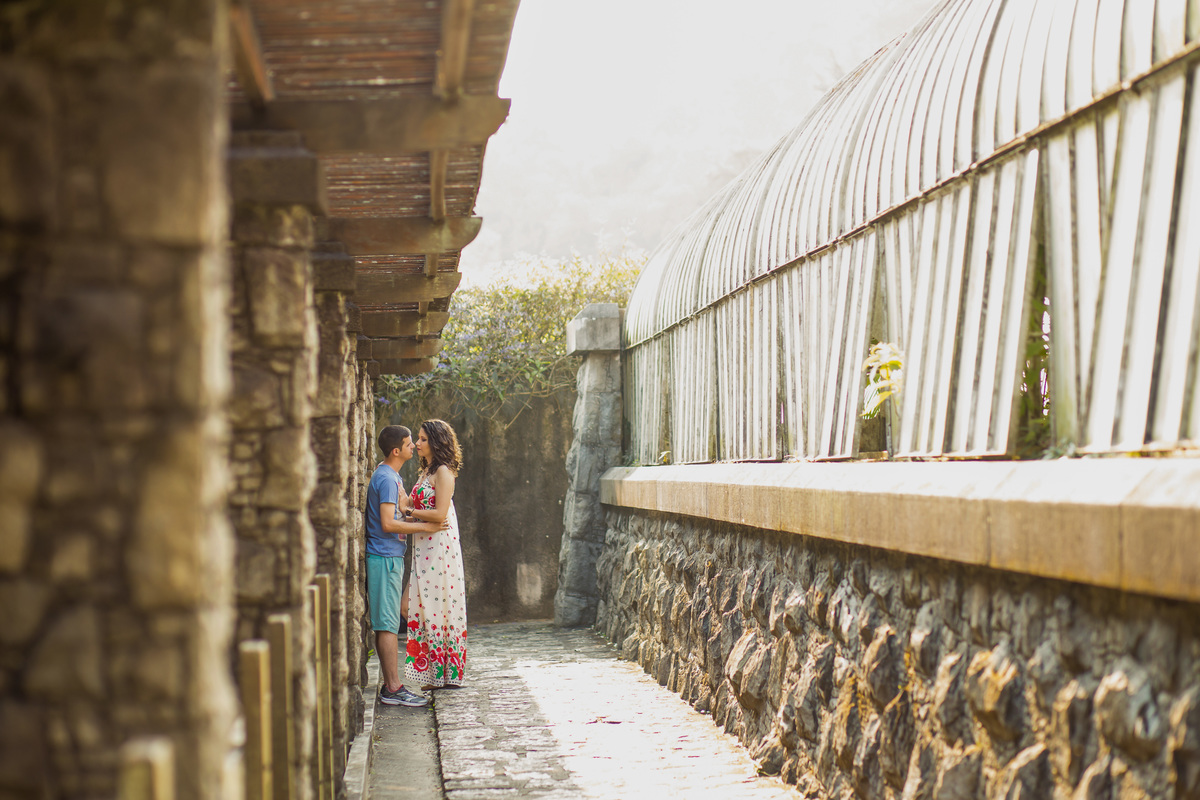 Ensaio de Casal Pre Wedding realizado no Jardim Botanico de São Paulo