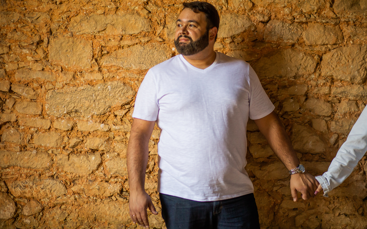 Glaucio em seu pre wedding com a Amazing Fotografia