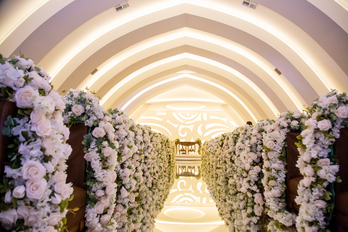 Decoração cerimonia Casamento Bianca e Rafael na mansão Adelia Prado