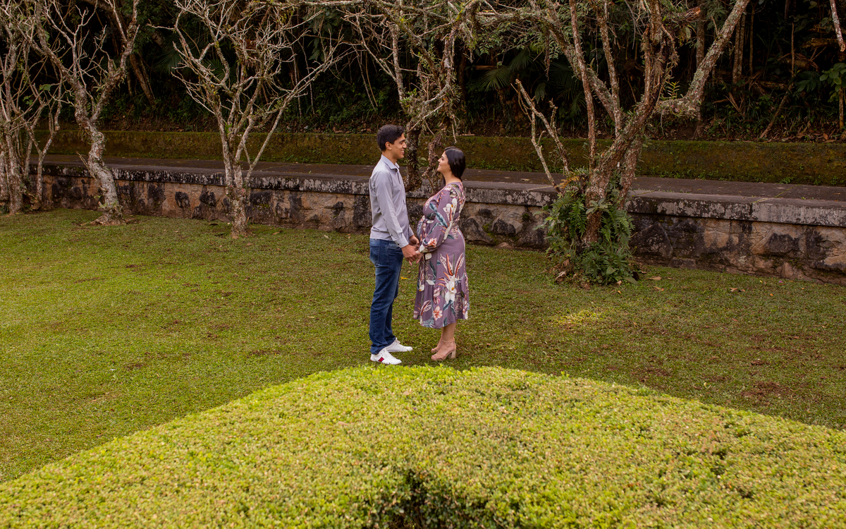 Ensaio de Gestante no Jardim Botânico de São Paulo