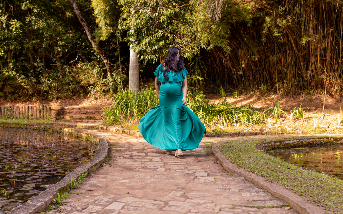 Ensaio de Gestante no Jardim Botânico de São Paulo