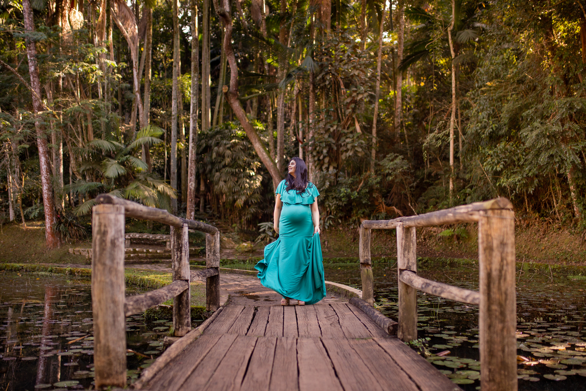 Ensaio de Gestante no Jardim Botânico de São Paulo