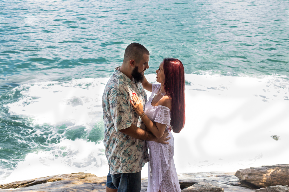 Ensaio pre Wedding da Amanda e do Will realizado na Ilha Bela