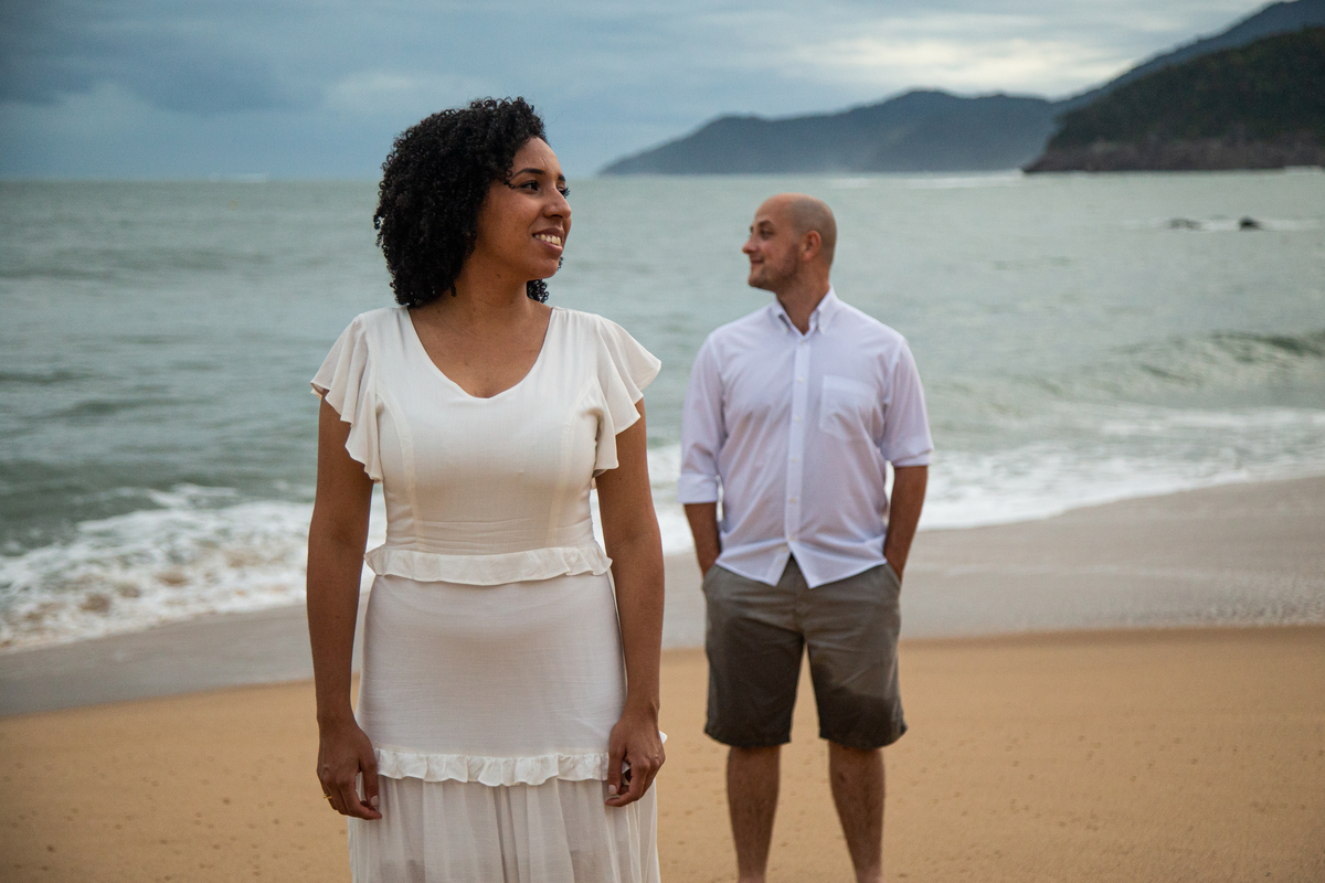 Ensaio Pre Wedding realizado em São Sebastião na Praia de Toque Toque Pequeno
